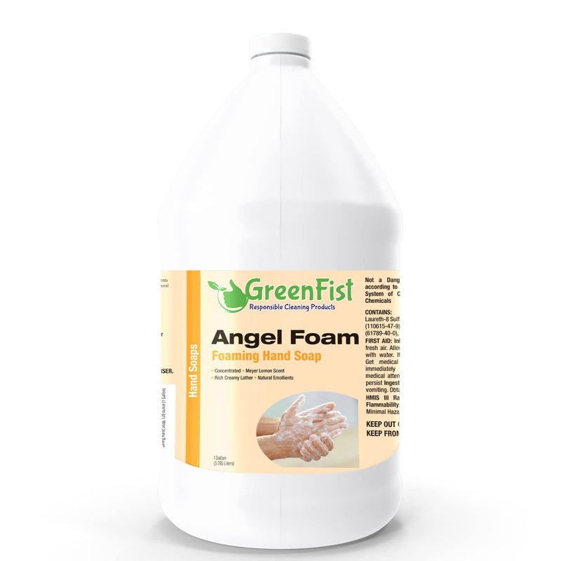 GreenFist Foaming Hand Soap Refills [ Foam Refill ] Gentle-Hand Wash Lemon Scent, 128 ounce (1 Gallon) - Image 1